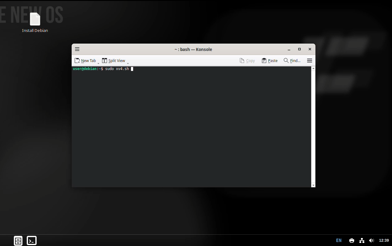 IFelxOS Terminal xv4.sh
